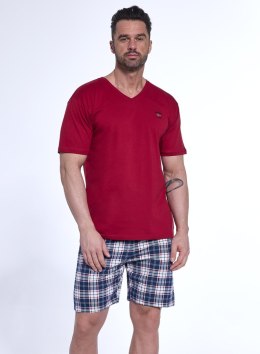 PIŻAMA MĘSKA 326/180 NORWAY KR XXL bordowy