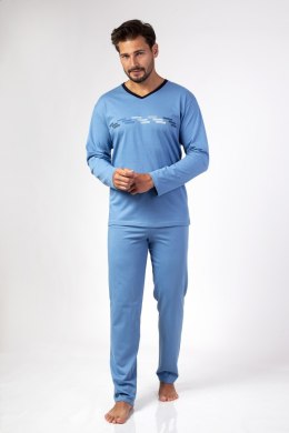 PIŻAMA MĘSKA 470A DR XXXL niebieski