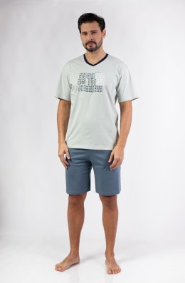 PIŻAMA MĘSKA 480 KR R.2XL-3XL 3XL zielony