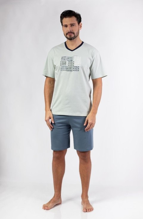 PIŻAMA MĘSKA 480 KR R.2XL-3XL 3XL zielony PIŻAMA MĘSKA 480 KR R.2XL-3XL 3XL zielony