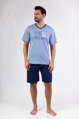 PIŻAMA MĘSKA 480 KR R.2XL-3XL XXL niebieski