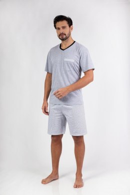 PIŻAMA MĘSKA 482 KR R.2XL-4XL XXL melange