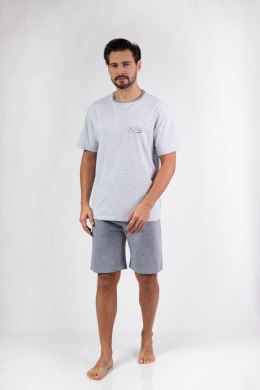 PIŻAMA MĘSKA 483 KR XL ciemny melange