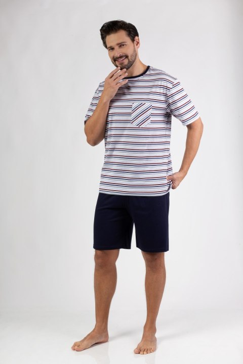 PIŻAMA MĘSKA 496 KR M bordowy PIŻAMA MĘSKA 496 KR M bordowy