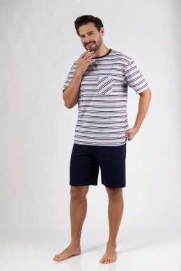 PIŻAMA MĘSKA 496 KR R.2XL XXL bordowy