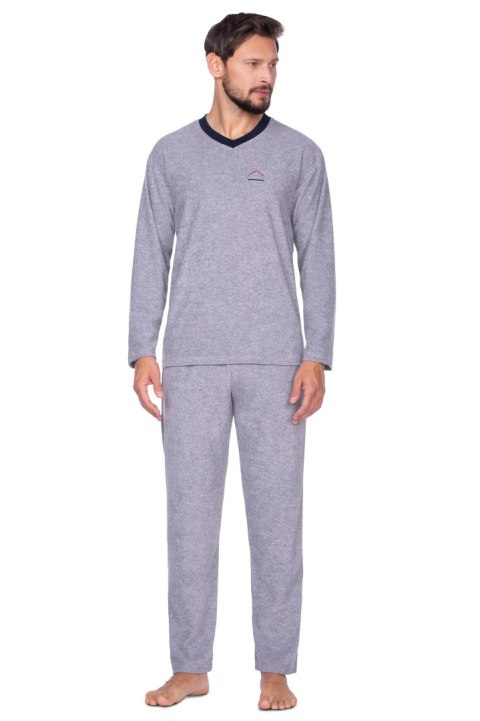 PIŻAMA MĘSKA 592A DR FROTTE XXXL ciemny melange PIŻAMA MĘSKA 592A DR FROTTE XXXL ciemny melange