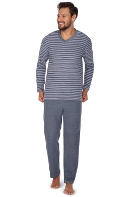 PIŻAMA MĘSKA FROTTE 450A DR XXL granatowy