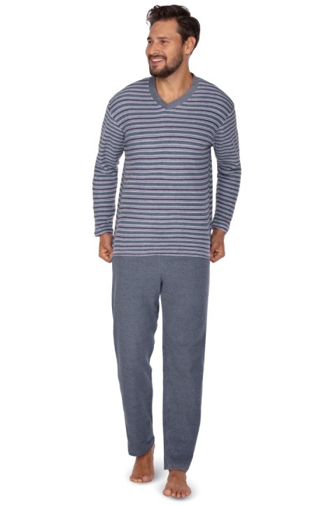 PIŻAMA MĘSKA FROTTE 450A DR XXL granatowy PIŻAMA MĘSKA FROTTE 450A DR XXL granatowy