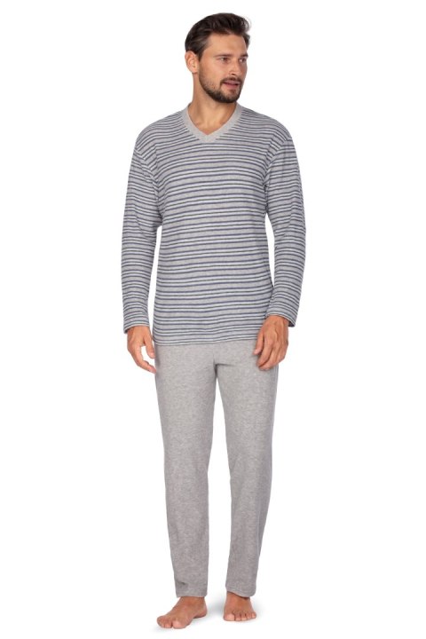 PIŻAMA MĘSKA FROTTE 450A DR XXL melange PIŻAMA MĘSKA FROTTE 450A DR XXL melange