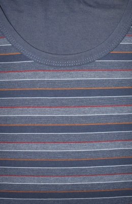 PIŻAMA MĘSKA VARIOUS 138/35 DR XL grafitowy/czerwony/pomarańczowy