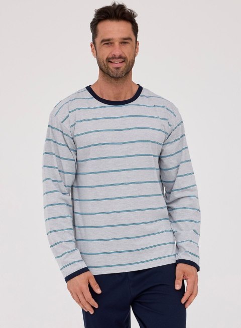 PIŻAMA MĘSKA VARIOUS 138/53 DR R.3XL-5XL XXXXL szary PIŻAMA MĘSKA VARIOUS 138/53 DR R.3XL-5XL XXXXL szary
