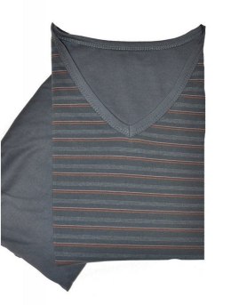 PIŻAMA MĘSKA VARIOUS 330/08 KR M grafitowy/czerwony