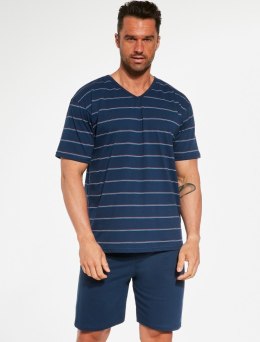 PIŻAMA MĘSKA VARIOUS 330/36 KR M granatowy