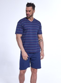 PIŻAMA MĘSKA VORIOUS 330/48 KR XXL granatowy