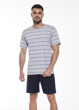 PIŻAMA MĘSKA VORIOUS 338/46 KR XXL szary
