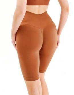 LEGGINSY SEAMLESS TRACKS SHAPE S/M mocca