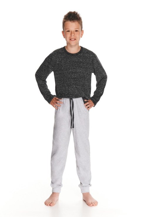 PIŻAMA CHŁOPIĘCA VITO 2825 DR R.92-116 SALE 104 czarny/melange PIŻAMA CHŁOPIĘCA VITO 2825 DR R.92-116 SALE 104 czarny/melange