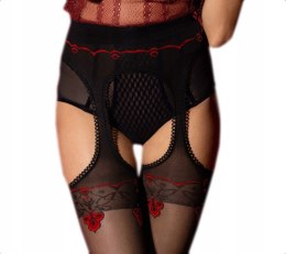 RAJSTOPY AMOUR ROUGE 20 DEN 2 black/red