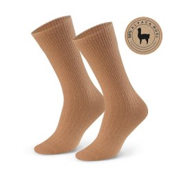 SKARPETY DAMSKIE ALPACA WOOL 50% 044 38-40 brązowy