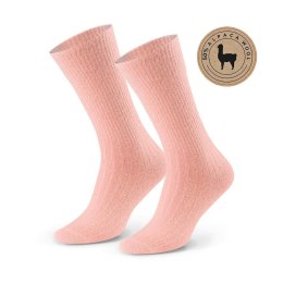 SKARPETY DAMSKIE ALPACA WOOL 50% 044 38-40 ciemny różowy