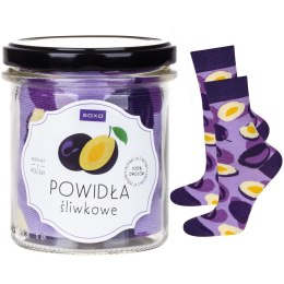 SKARPETY DAMSKIE SOXO W SŁOIKU 35-40 powidła śliwkowe