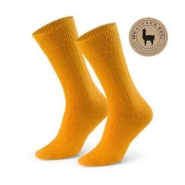 SKARPETY MĘSKIE ALPACA WOOL 50% 044 41-43 żółty