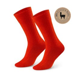 SKARPETY MĘSKIE ALPACA WOOL 50% 044 44-46 pomarańczowy
