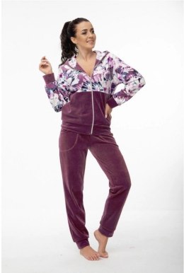 DRES DAMSKI 369 L ciemny śliwkowy