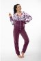 DRES DAMSKI 369 L ciemny śliwkowy