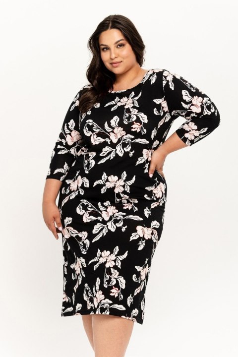 KOSZULA CHARLOTTE 3254 3/4 R R.2XL-3XL XXL czarny KOSZULA CHARLOTTE 3254 3/4 R R.2XL-3XL XXL czarny