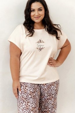 PIŻAMA CHRISSY 3362 KR R.2XL-3XL 3XL morelowy