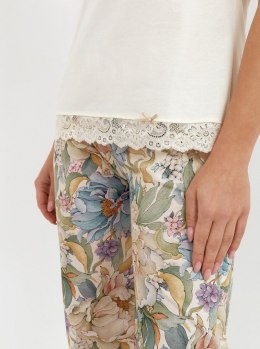 PIŻAMA DAMSKA 270 KR R.2XL XXL wanilia/peonie