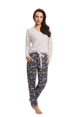 PIŻAMA DAMSKA 614 DR R.4XL XXXXL naturalny