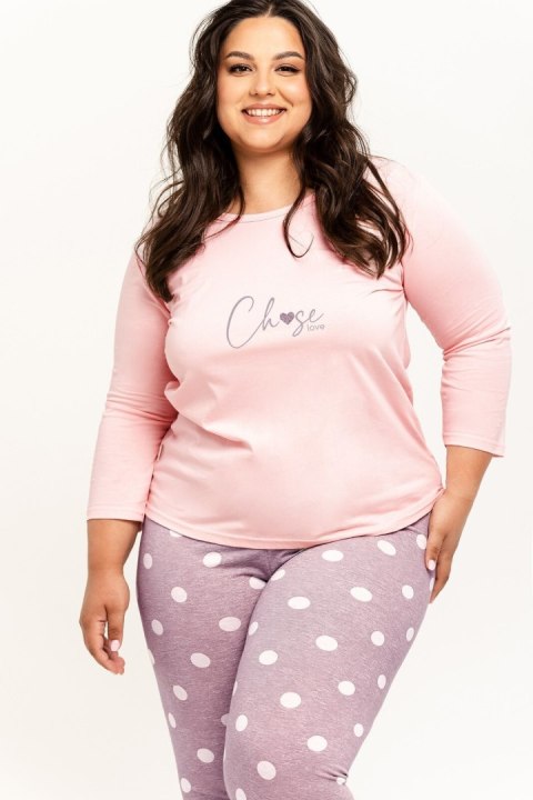 PIŻAMA LIBBY 3268 3/4 R R.2XL-3XL XXXL różowy PIŻAMA LIBBY 3268 3/4 R R.2XL-3XL XXXL różowy