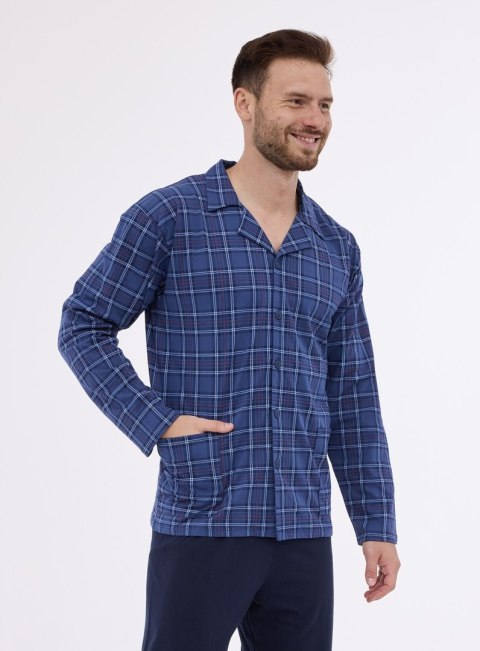 PIŻAMA MĘSKA 114/74 DR XL granatowy PIŻAMA MĘSKA 114/74 DR XL granatowy