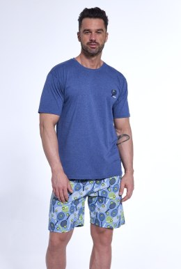 PIŻAMA MĘSKA 326/173 TENNIS KR M jeans