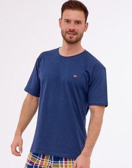 PIŻAMA MĘSKA 326/265 FLAG KR R.3XL-5XL 5XL granatowy