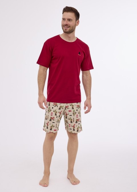 PIŻAMA MĘSKA 326/275 SHERLOCK R.3XL-5XL 5XL bordowy PIŻAMA MĘSKA 326/275 SHERLOCK R.3XL-5XL 5XL bordowy
