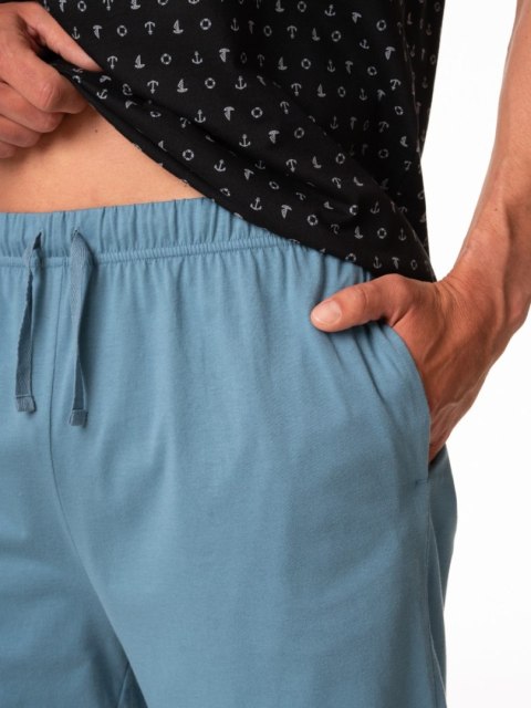 PIŻAMA MĘSKA MNS 901 A24 KR M czarny PIŻAMA MĘSKA MNS 901 A24 KR M czarny