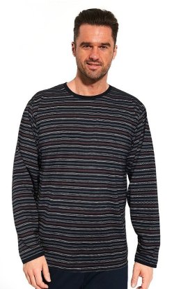 PIŻAMA MĘSKA VARIOUS 138/46 DR XXL granatowy/paski