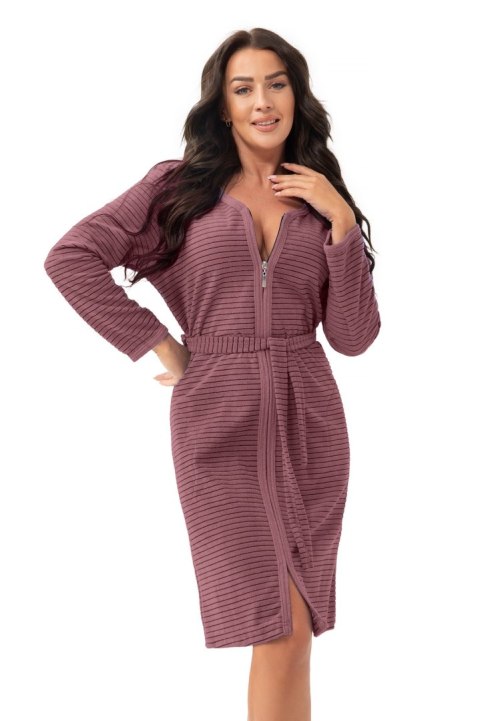 SZLAFROK BAWEŁNIANY FR-371 XXL śliwkowy SZLAFROK BAWEŁNIANY FR-371 XXL śliwkowy