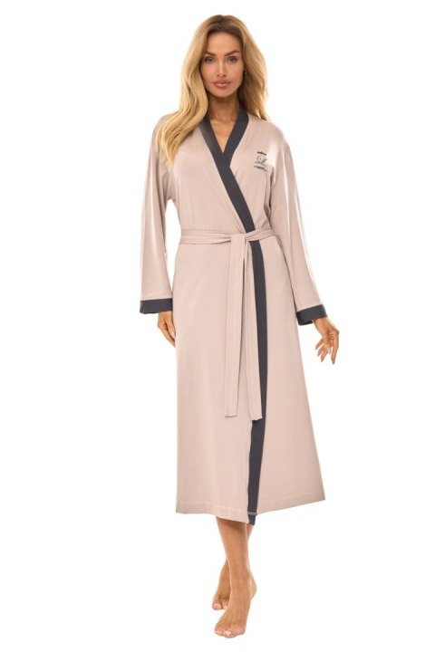 SZLAFROK DAMSKI DŁUGI 2505 XL beż SZLAFROK DAMSKI DŁUGI 2505 XL beż
