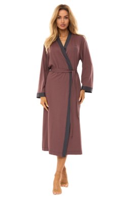 SZLAFROK DAMSKI DŁUGI 2505 XL śliwka