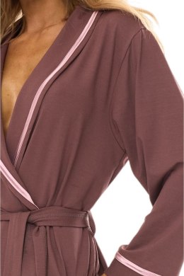 SZLAFROK DAMSKI DŁUGI 2506 XL śliwka