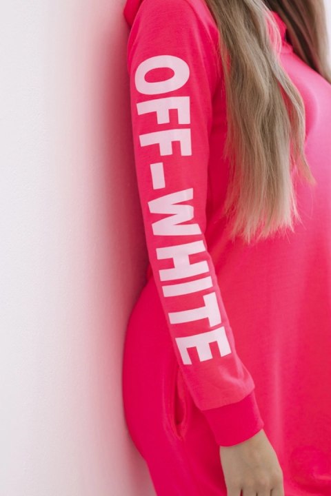 Sukienka Off White różowy neon Sukienka Off White różowy neon