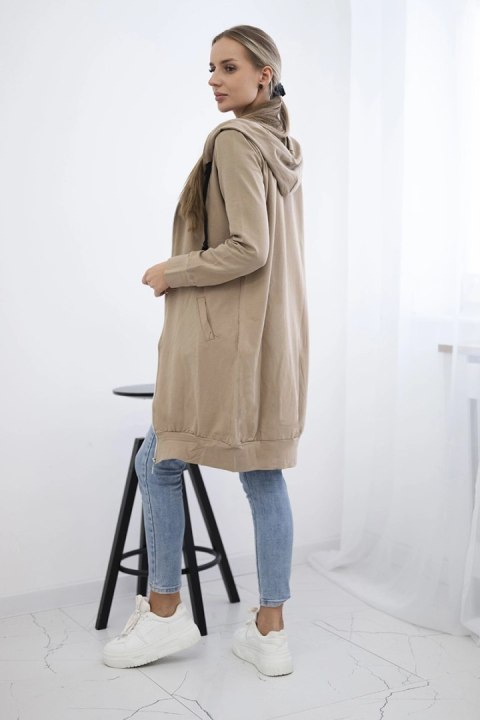 Bluza sukienkowa z kapturem camelowa Bluza sukienkowa z kapturem camelowa