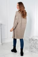 Sweter z rękawami typu nietoperz ciemny beżowy