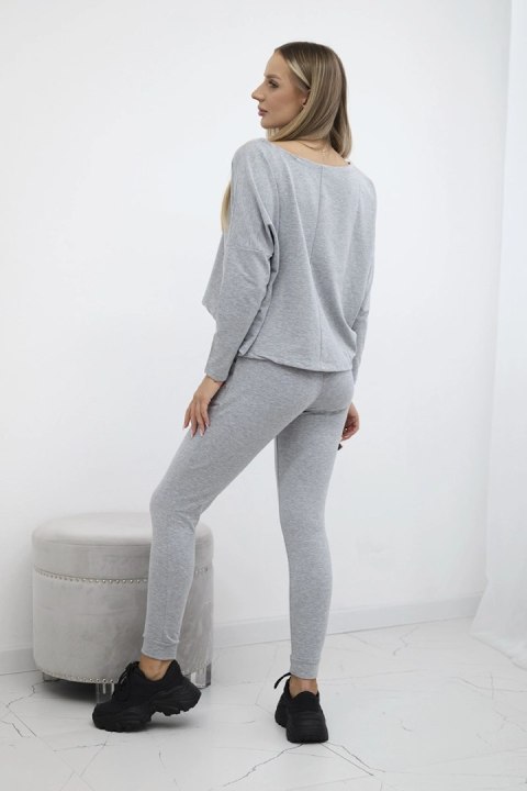 Komplet z bluzką oversize szara Komplet z bluzką oversize szara