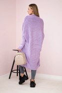 Sweter z rękawami typu nietoperz fioletowy