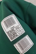 Bluza z kapturem z naszywkami zielona